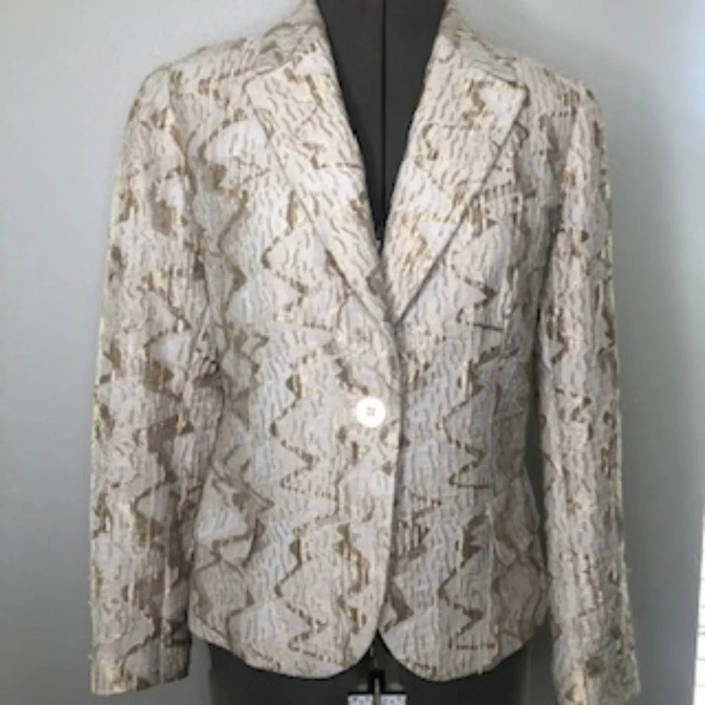 Harve Benard Blazer Single Button Front Size 10 - Picture 3 of 11